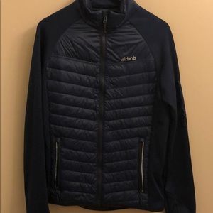 Navy Zip-up jacket (airbnb logo)